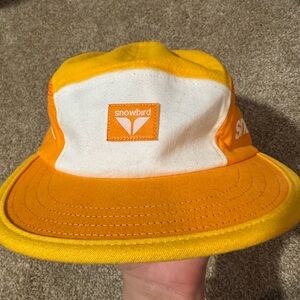 Snowbird ski resort Bright Orange 5 panel Cap